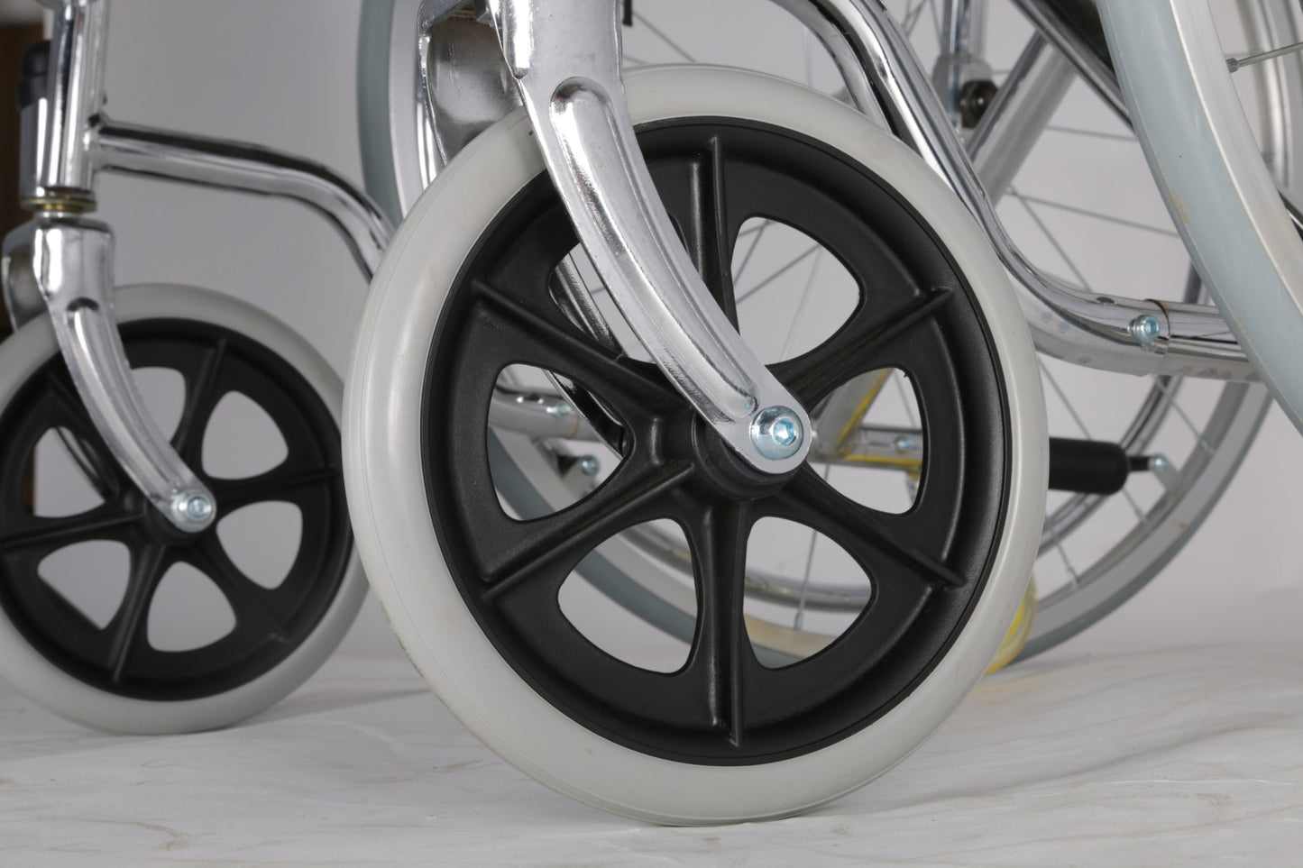 Foldable U Cut Commode Wheelchair with Flip-up Armrest & Detachable Footrest CureClouds