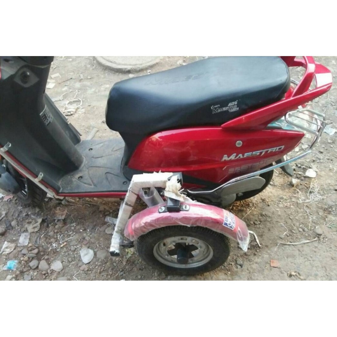 Compact Side Wheel Attachment Kit For Hero Maestro