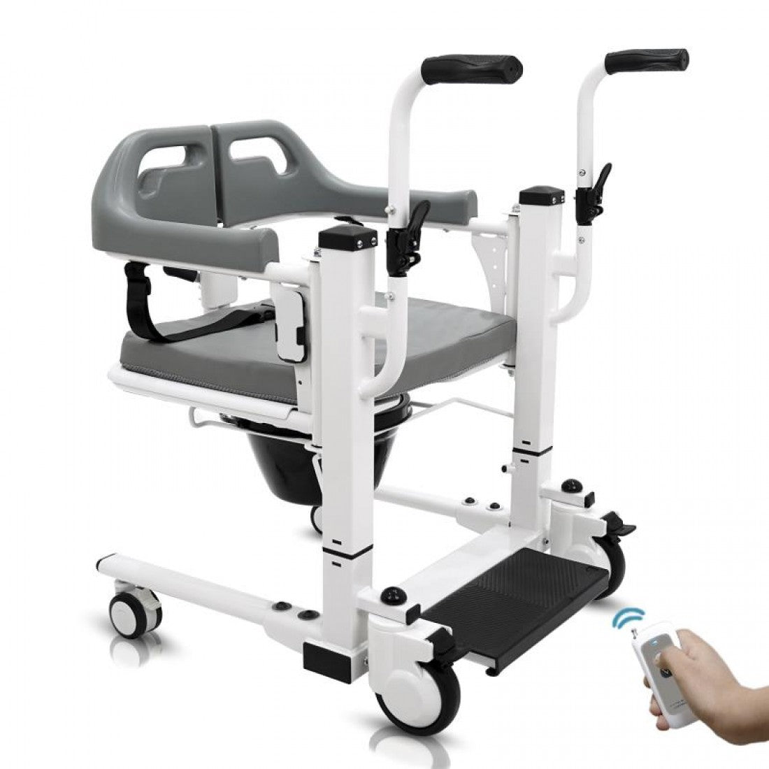 Electric Automatic Height Adjustable Patient Transfer Wheelchair - Cure Clouds - Cure Clouds -null