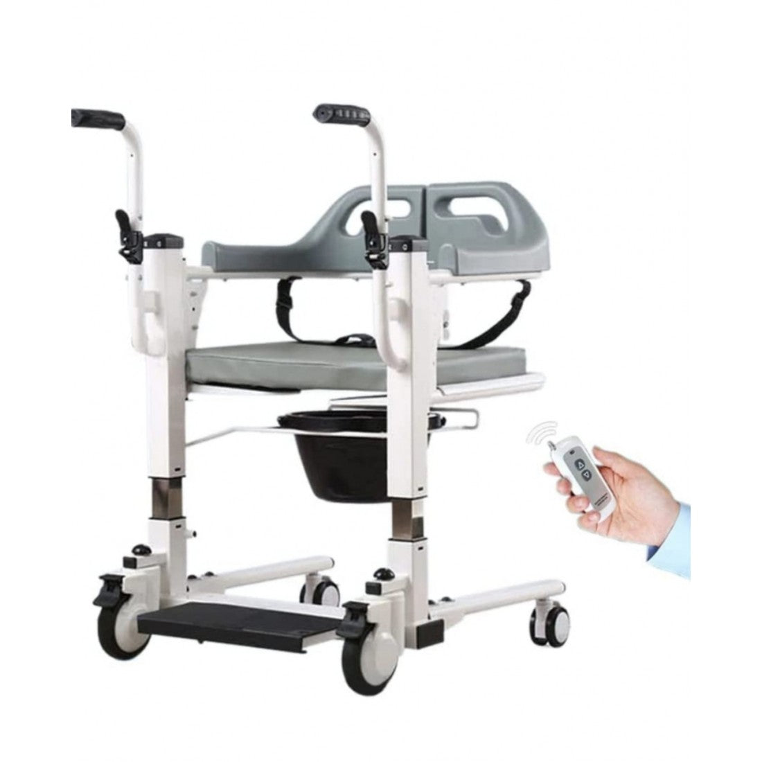 Electric Automatic Height Adjustable Patient Transfer Wheelchair - Cure Clouds - Cure Clouds -null