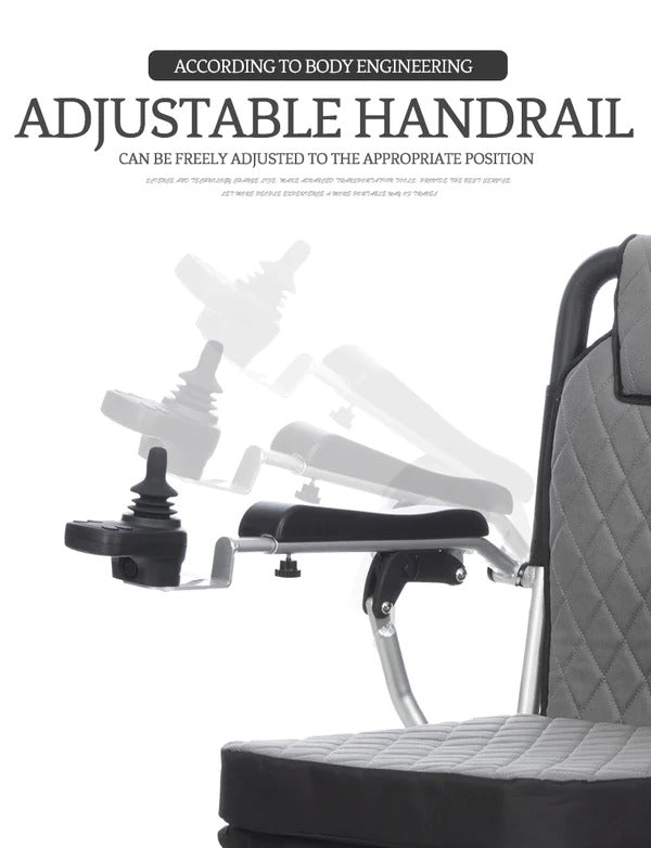 Esleh Travel Ultra Lightweight Easy to Carry Foldable Power Wheelchair - Cure Clouds - Cure Clouds -null