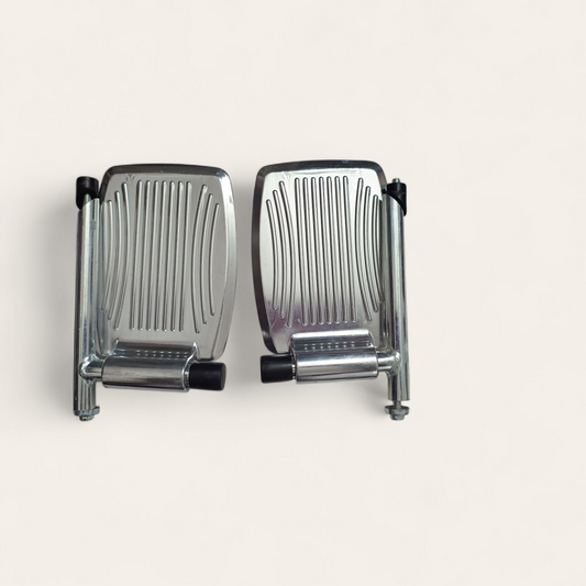 CureClouds Footrest Set For Wheelchair | Aluminium Built