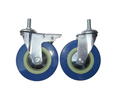 5 inch Caster Wheels For Wheelchair | With and Without Brake | Heavy Duty PVC Material