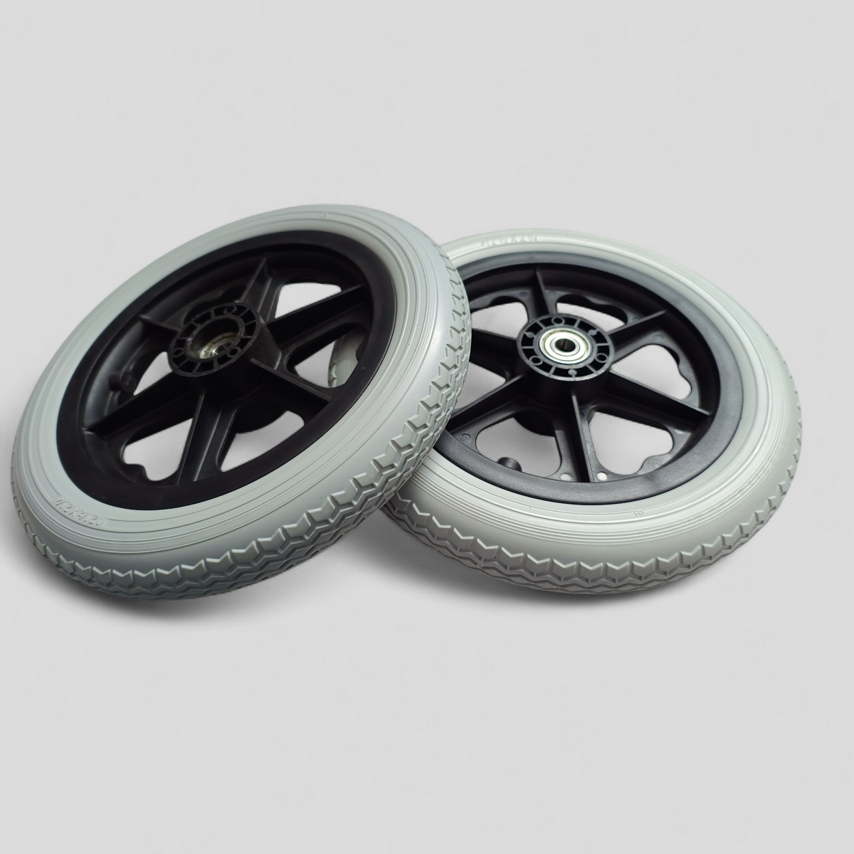 CureClouds 12-inch Rear PVC Wheel For Wheelchair (1 pcs )