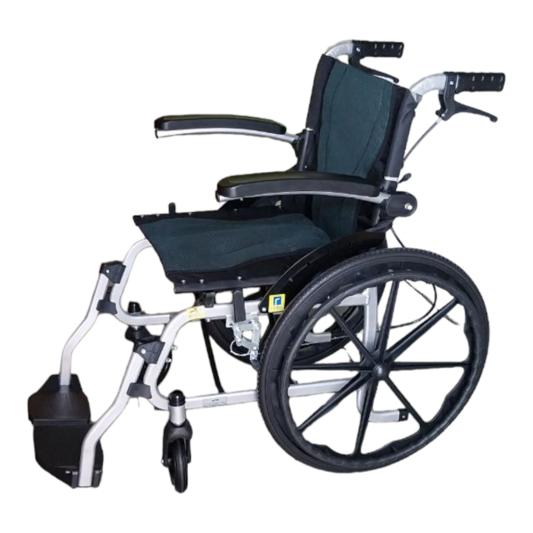 Karma Ryder 14 Aluminum Wheelchair with Flip-Up Armrest & Footrests Lightweight Aluminum Folding wheelchairs CureClouds