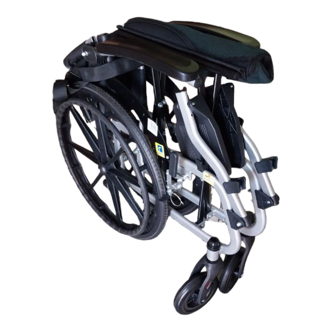 Karma Ryder 14 Aluminum Wheelchair with Flip-Up Armrest & Footrests Lightweight Aluminum Folding wheelchairs CureClouds