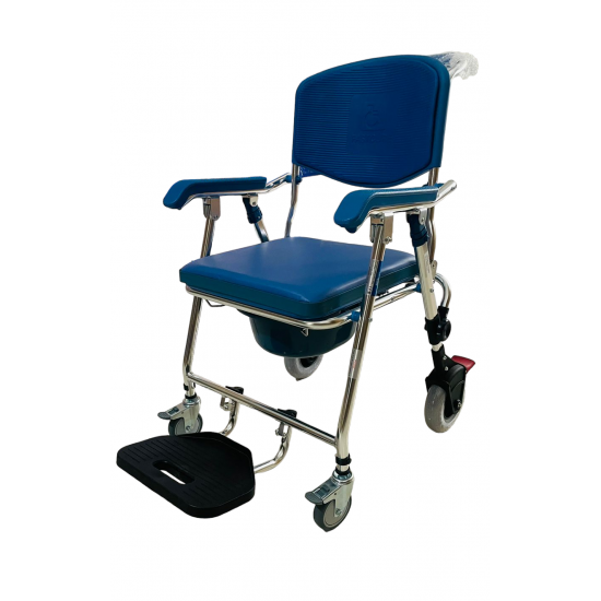 Lightweight Foldable Aluminium Shower Commode Chair - Cure Clouds -null