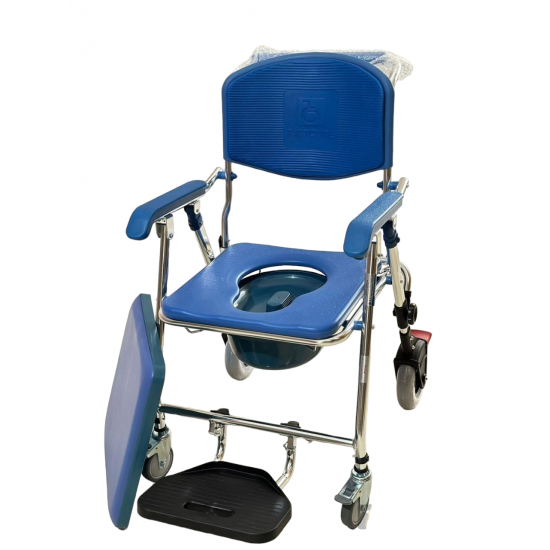 Lightweight Foldable Aluminium Shower Commode Chair - Cure Clouds -null