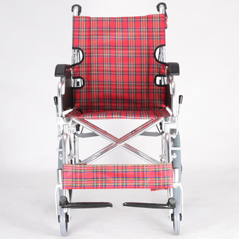 Lightweight Portable Aluminum Wheelchair 16 Inch Seat Width - Cure Clouds -null