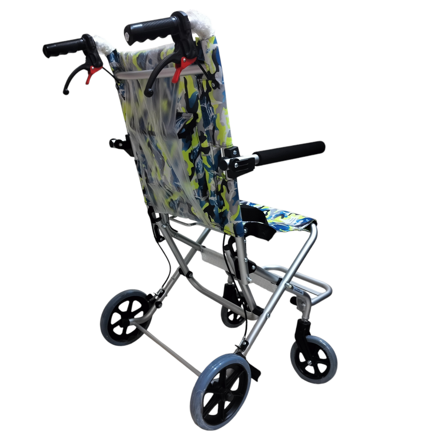 Ultralight Travel Wheelchair with Carry Bag and Attendent Brakes