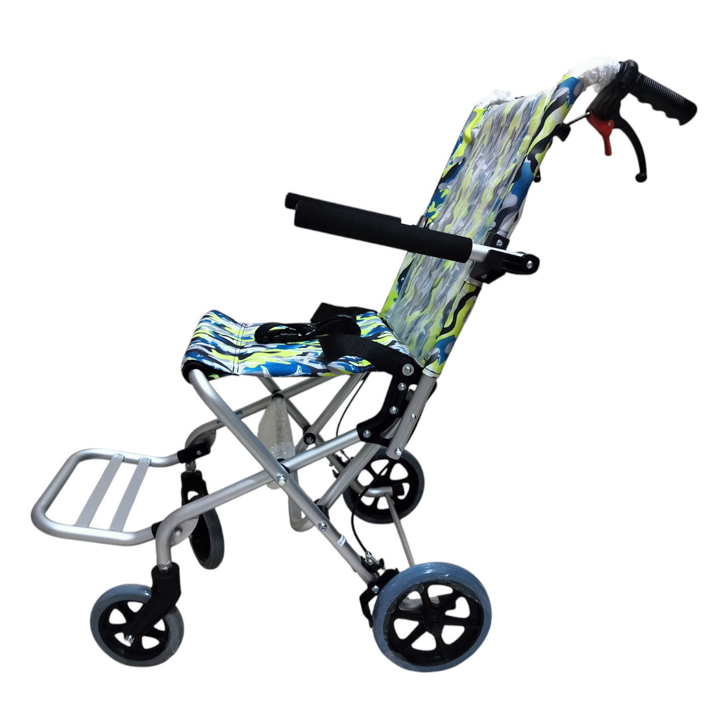 Ultralight Travel Wheelchair with Carry Bag and Attendent Brakes