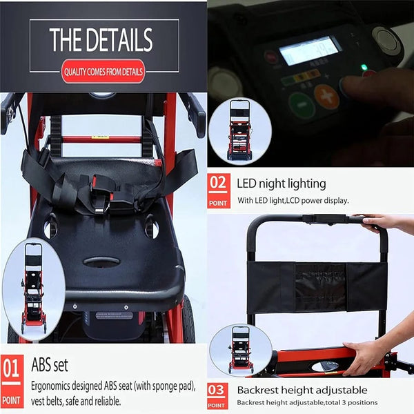 2 in 1 Stair Climbing Wheelchair - Portable Stair Climbing wheelchair - Cure Clouds -2 in 1 Stair Climbing Wheelchair - Portable Stair wheelchair 