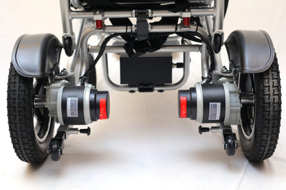 Esleh Auto Fold Electric Wheelchair - Cure Clouds - Cure Clouds -null