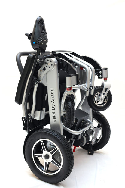 Esleh Auto Fold Electric Wheelchair - Cure Clouds - Cure Clouds -null
