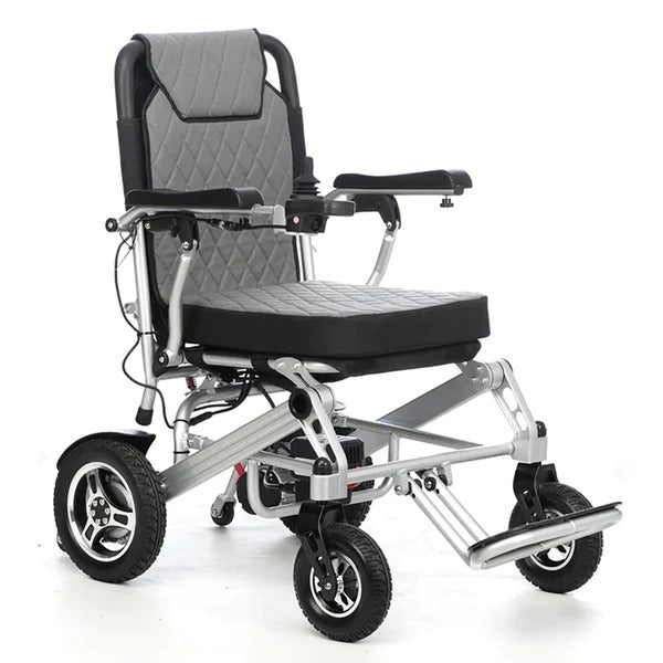 Esleh Travel Ultra Lightweight Easy to Carry Foldable Power Wheelchair - Cure Clouds - Cure Clouds -null