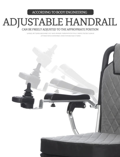 Esleh Travel Ultra Lightweight Easy to Carry Foldable Power Wheelchair - Cure Clouds - Cure Clouds -null