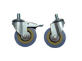Commode Chair Caster Wheel 3 Inch With Brake / WIthout Brake
