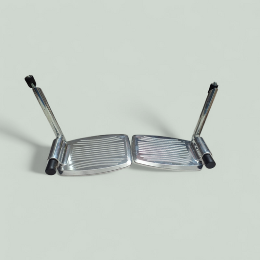 CureClouds Footrest Set For Wheelchair | Aluminium Built