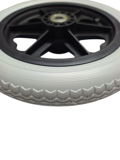 CureClouds 12-inch Rear PVC Wheel For Wheelchair (1 pcs )