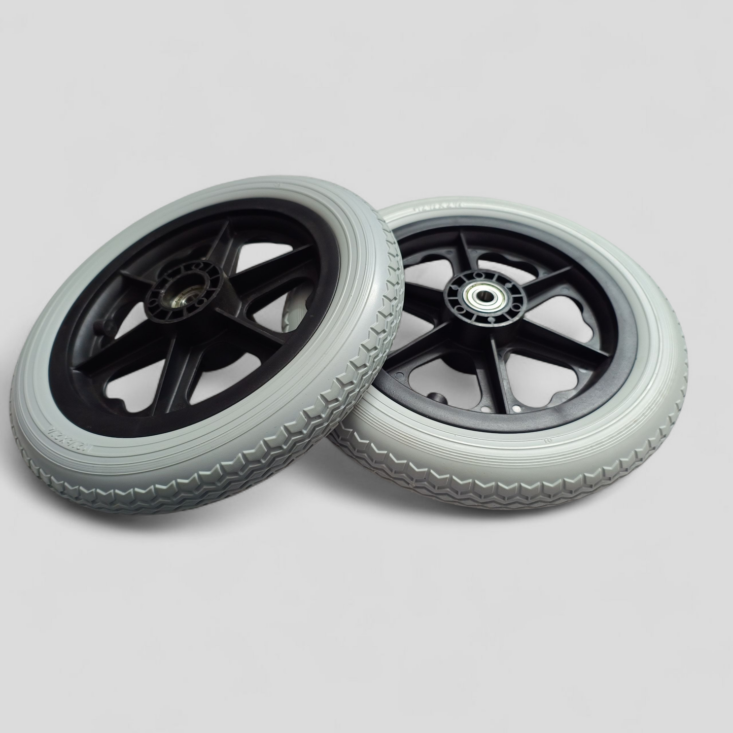 CureClouds 12-inch Rear PVC Wheel For Wheelchair (1 pcs )