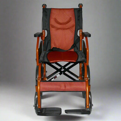 Karma Aurora 5 Folding Wheelchair | Lightweight Aluminium Frame | Suitable for Travelling Purpose | With Carry Bag