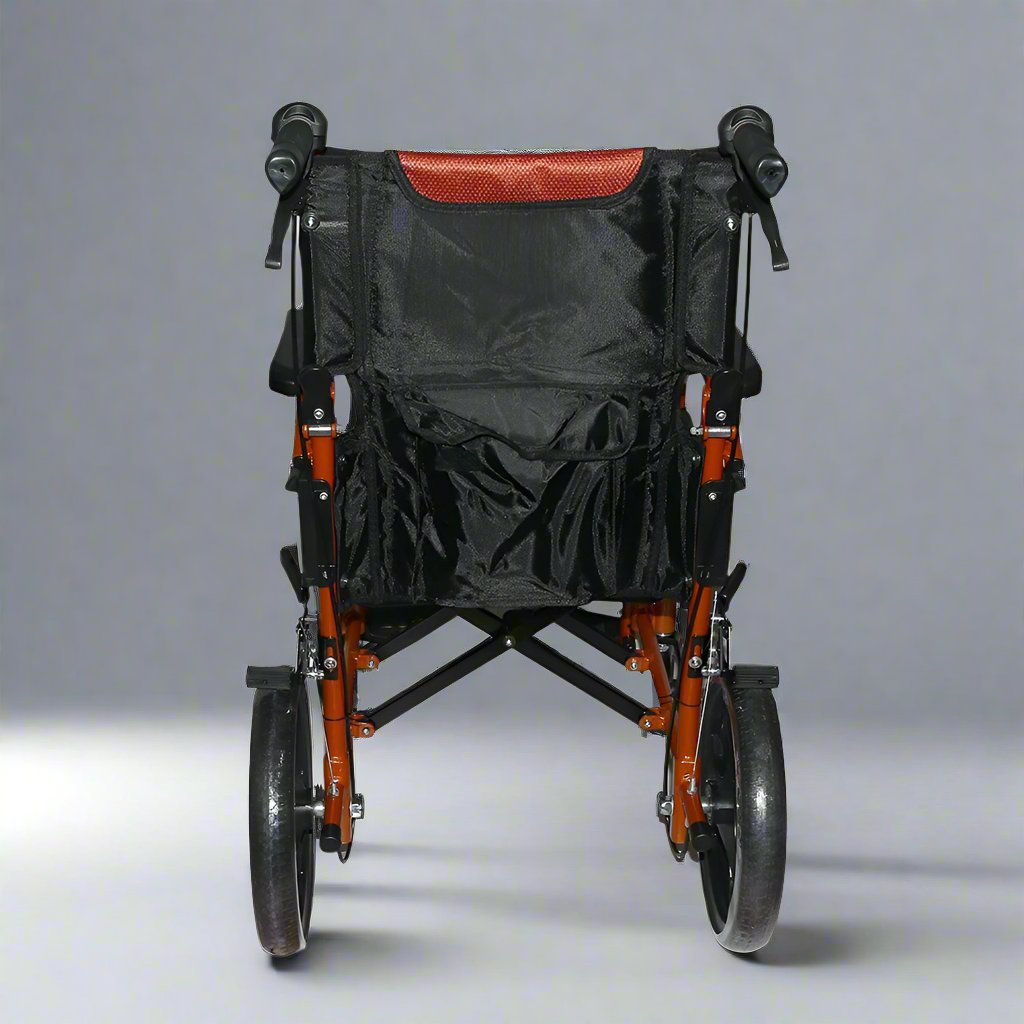 Karma Aurora 5 Folding Wheelchair | Lightweight Aluminium Frame | Suitable for Travelling Purpose | With Carry Bag