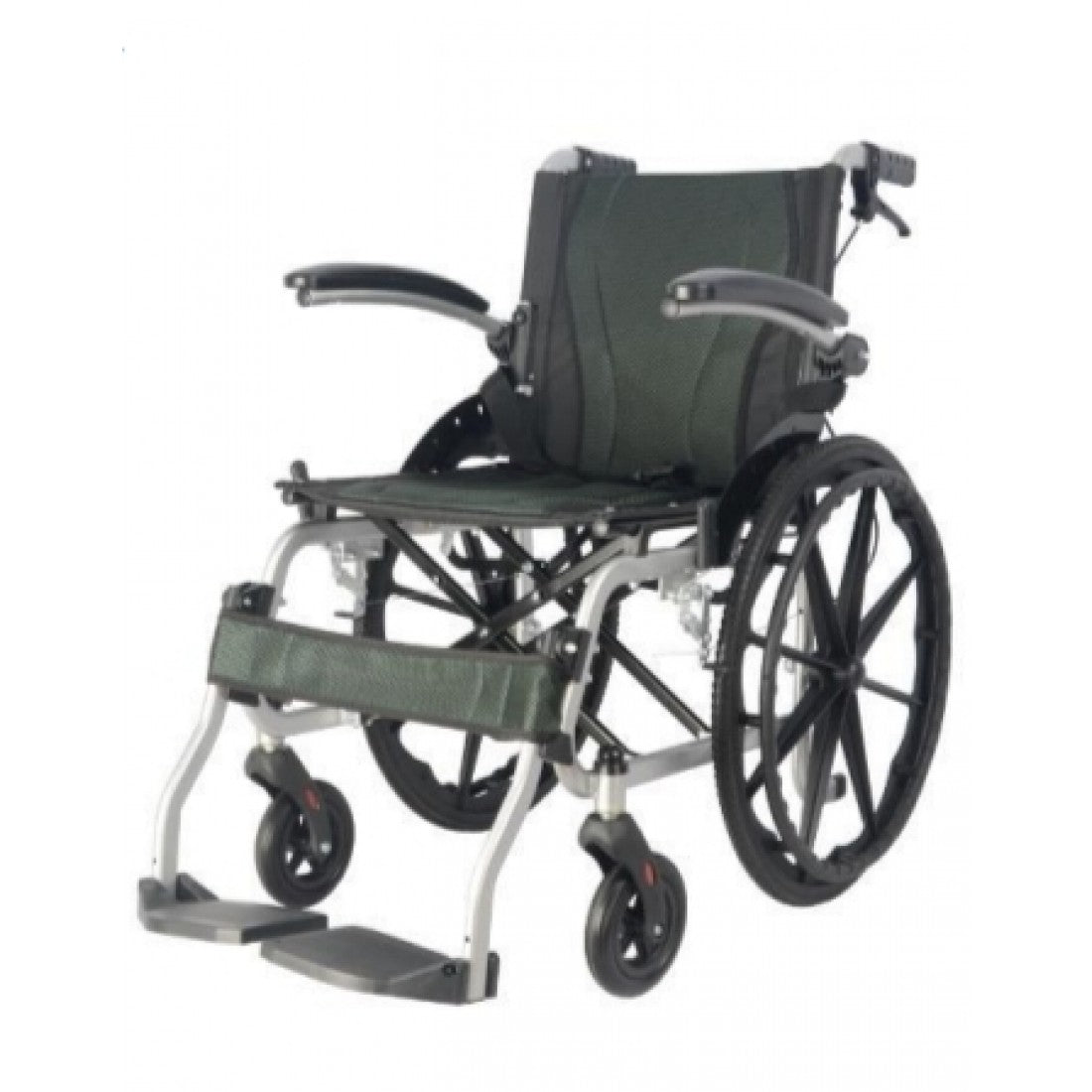 Karma Ryder 14 Aluminum Wheelchair with Flip-Up Armrest & Footrests Lightweight Aluminum Folding wheelchairs CureClouds