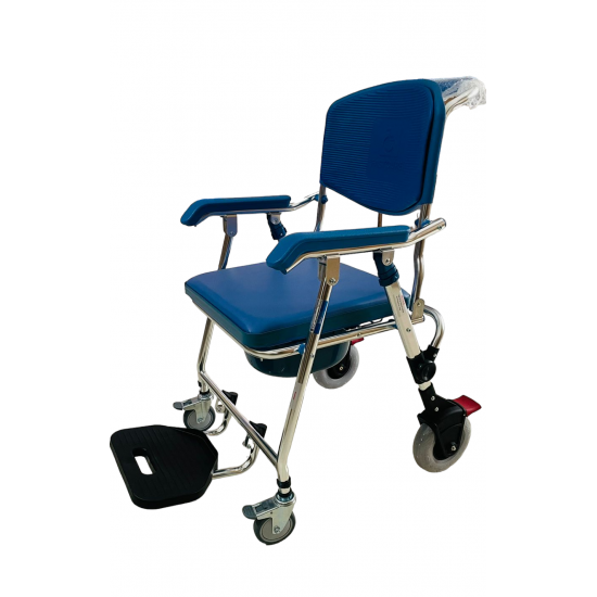 Lightweight Foldable Aluminium Shower Commode Chair - Cure Clouds -null