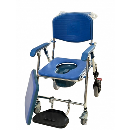 Lightweight Foldable Aluminium Shower Commode Chair - Cure Clouds -null