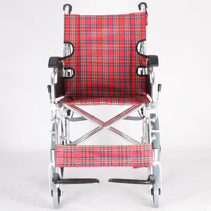 Lightweight Portable Aluminum Wheelchair 16 Inch Seat Width - Cure Clouds -null
