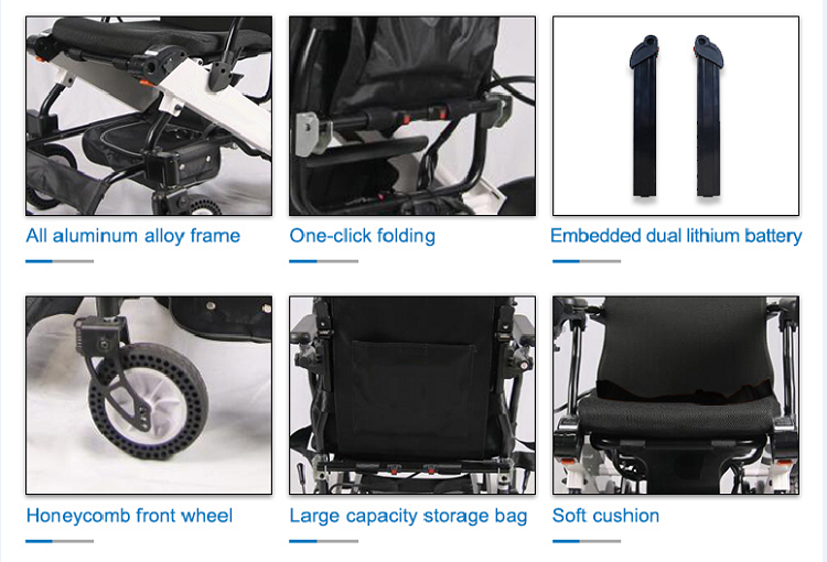 Smart Light Weight Compact Electric Wheelchair - Cure Clouds -null