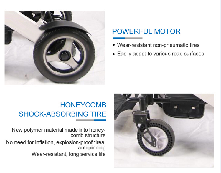 Smart Light Weight Compact Electric Wheelchair - Cure Clouds -null