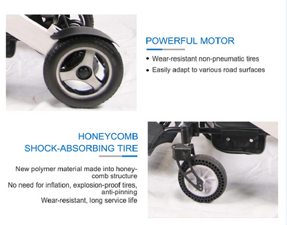 Smart Light Weight Compact Electric Wheelchair - Cure Clouds -null