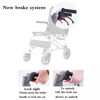 Ultra Lightweight Compact Folding Transit Wheelchair with Traveling Bag Grey - Cure Clouds -null