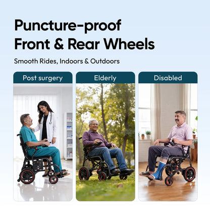 Frido Carbon Fiber X Electric Wheelchair | UltralightWheelchair | 14kg Weight | Lithium Battery | Airlines Approved