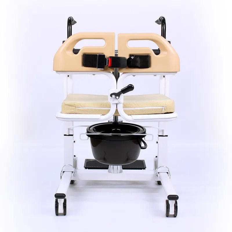 Karma Ryder TC-20 Hydraulic Patient Transfer Wheelchair | Hydraulic System | Height Adjustable | Easy Assembly