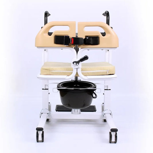 Karma Ryder TC-20 Hydraulic Patient Transfer Wheelchair | Hydraulic System | Height Adjustable | Easy Assembly