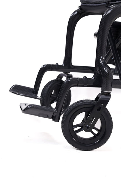 Evox WC-105C Lightweight Carbon Fiber Frame Electric Wheelchair | 16 Kg Weight | 110 Kg Weight Bearing Capacity | Lithium Battery