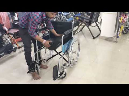 Manual Commode Wheelchair with U-Cut Seat 608