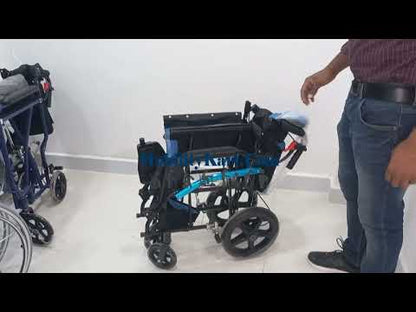 Mobility Kart Ultralight Wheelchair with Flip-up Armrest & Footrest
