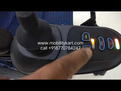 EVOX-103 Power Wheelchair| Light Weight Aluminium Frame | Electromagnetic Brakes | Lithium Battery with 15-20Km Range