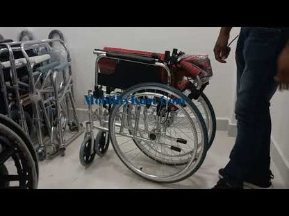 Cure Clouds Aluminium Basic Half Folding Manual Wheelchair