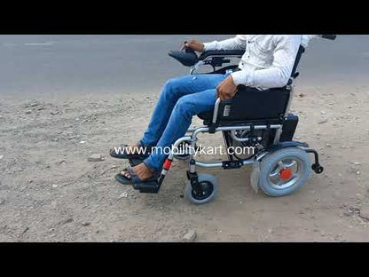 EVOX-105E Power Wheelchair |Small Wheels with Electromagnetic Breaks | 20 Km Range