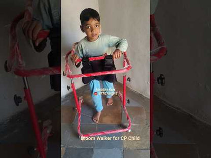 Bloom Walker for CP child| Height Adjustable | Foldable | Seat for Somfort