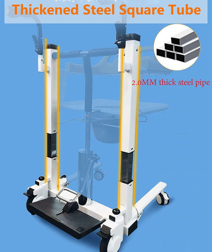 MobilityKart Fast Assembled Hydraulic Patient Lift & Transfer Wheelchair cure clouds Fast assembeled patient transfer wheelchair shower chair CureClouds